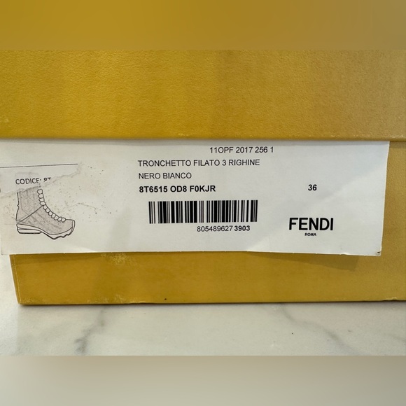 Fendi Sock Knit Sneaker Booties - Picture 9 of 9